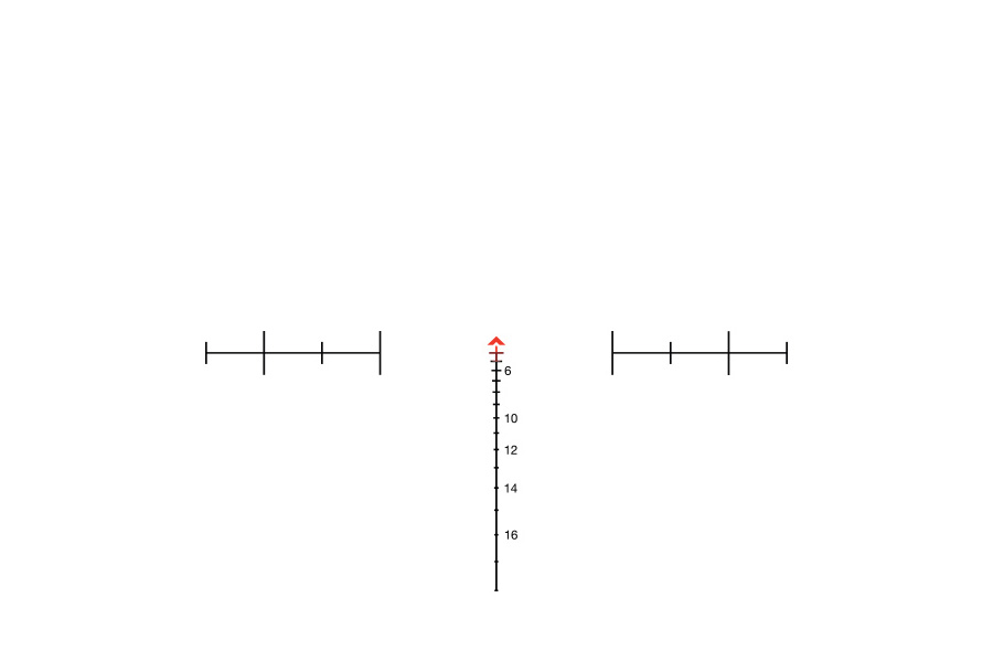 Trijicon ACOG Black Hardcoat Anodized 6x48mm Illuminated Red Chevron 50 BMG Reticle